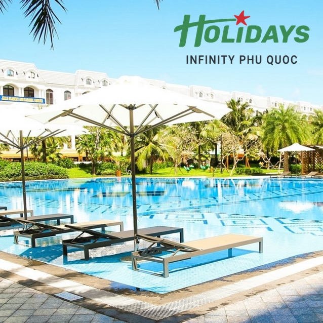 Gói 3N2Đ Wyndham Garden Grandworld Hotel 4* Phú Quốc - Vé VinWonders, Vé Safari, Bữa Sáng Cho 02 Người, Sát Quần Thể Grand World, Gần Biển (tên cũ Vinpearl VinHolidays Infinity)