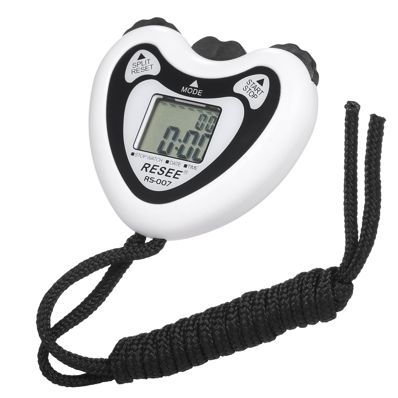 Digital Stopwatch and Whistle Set Sports Timer with Time Calendar Alarm for Marathon Running for Coaches and Referees