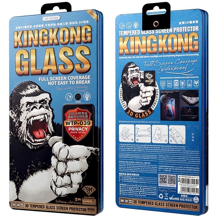 Kính Privacy Hàng Nhập Khẩu WEKOME 4D KINGKONG WTP-012-039-056 cho điện thoại 78plus111213minpromaxXsXrXSM