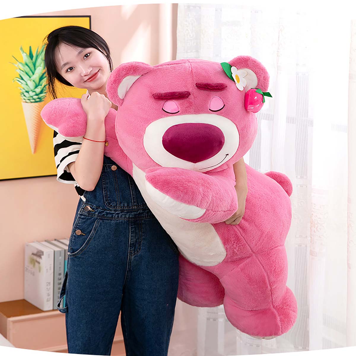 Gấu Dâu Lotso Bông Mini Cute Nhỏ To Khổng Lồ Ôm Ngủ Tặng Người Yêu Tốt Nghiệp Cử Nhân Giá Sỉ Cho Bé Siêu Rẻ