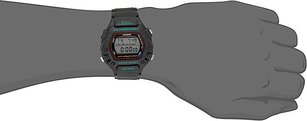 Đồng Hồ Nam Dây Nhựa Casio DW-290-1VS (45mm) - Đen