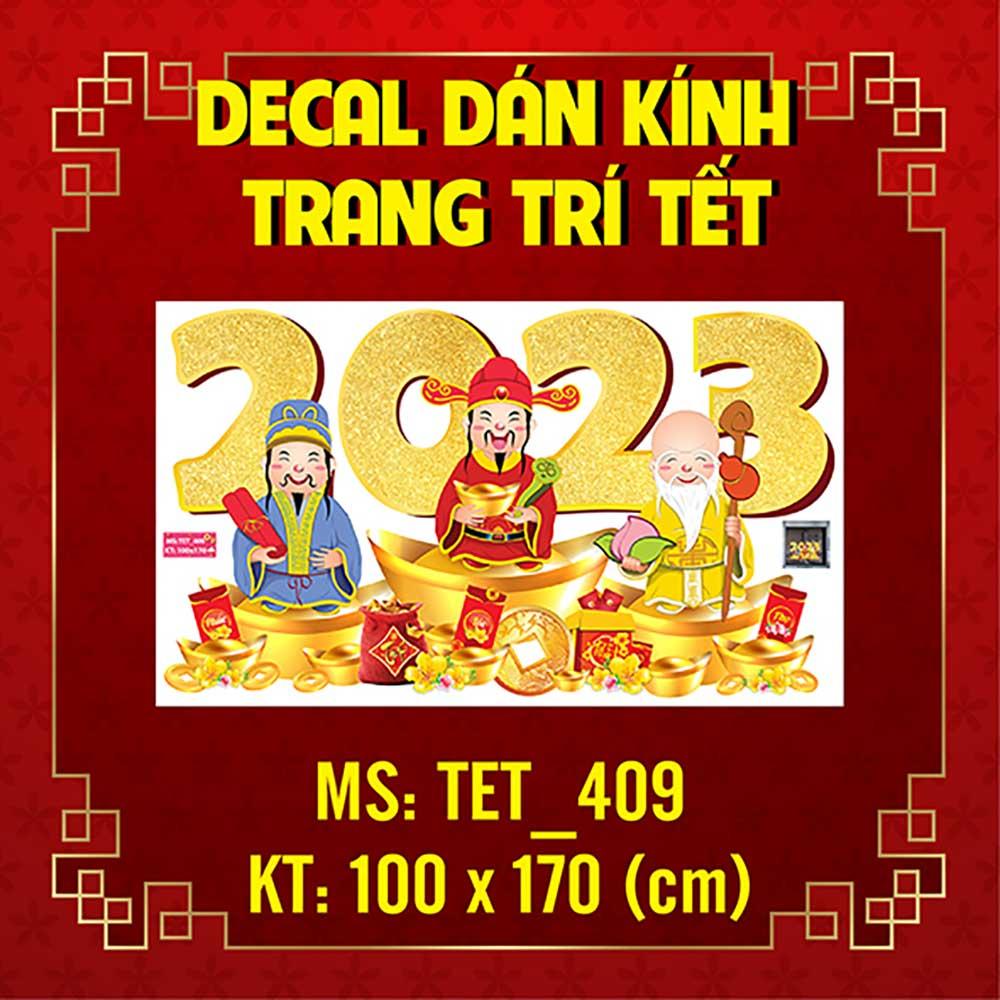 DECAL TRANG TRÍ TẾT 2023 COMBO SỐ 36