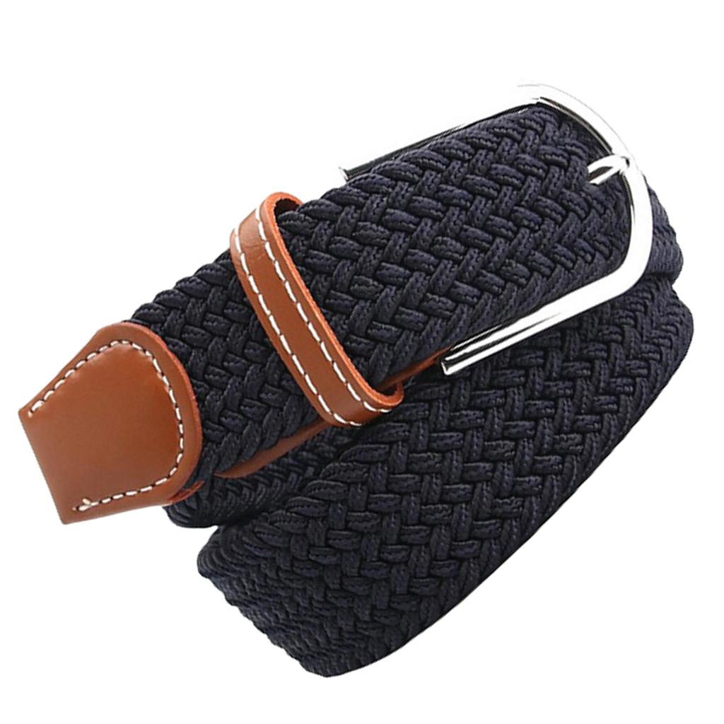 2 Pieces Men Women Knitted Canvas Belt Webbing Belt Sports Waistband Strap