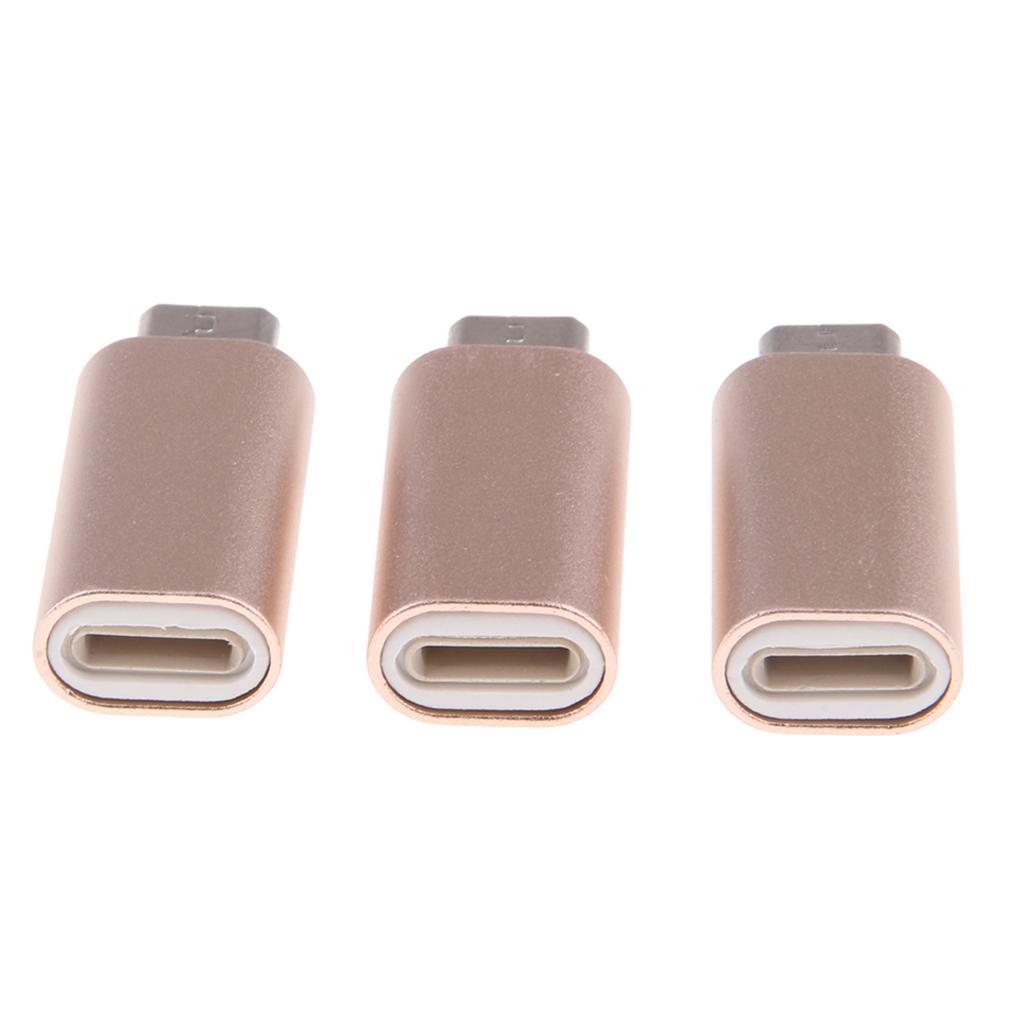 3Piece Micro USB Converter Adapter Charge Data Sync for iPhone