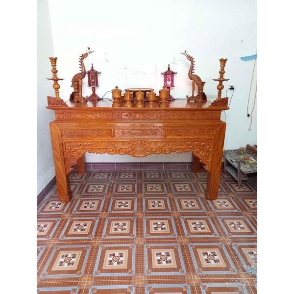 Bàn thờ chân 14cm gỗ hương đá