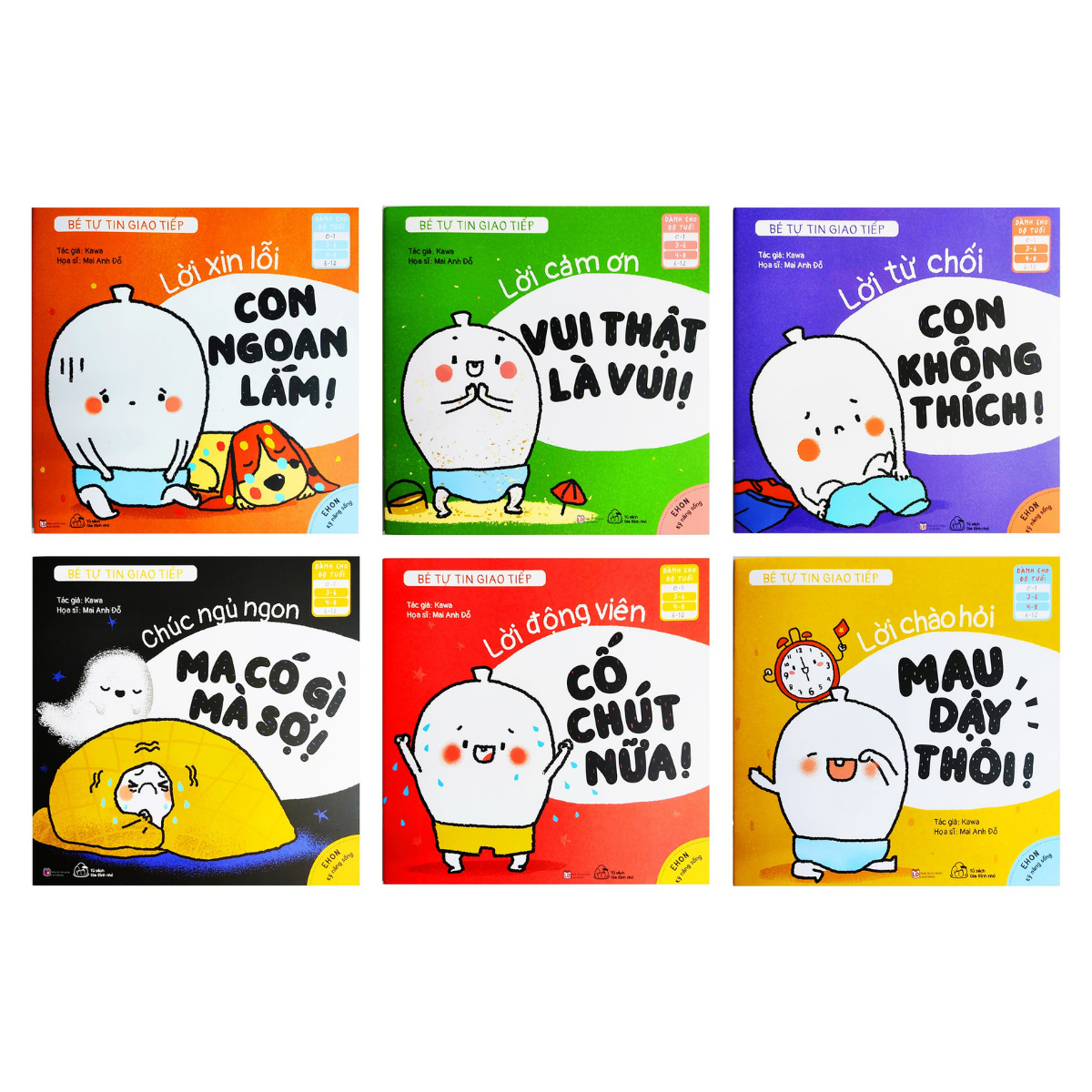 Ehon Bé Tự Tin Giao Tiếp - Combo Bộ Sách 6 Quyển