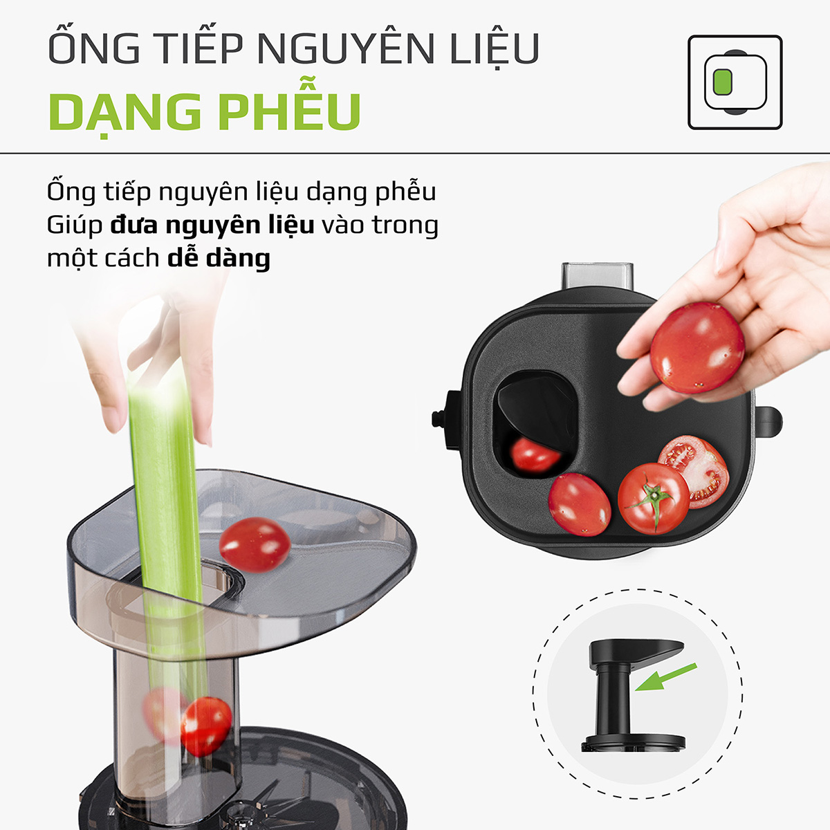 Máy Ép Chậm Olivo SJ210 [CHÍNH HÃNG] Làm Kem, Ép Rau Củ Quả, Ép Đậu Nành 3 Trong 1, Ép Kiệt Bã 99% Thiết Kế Đột Phá, Dễ Dàng Vệ Sinh