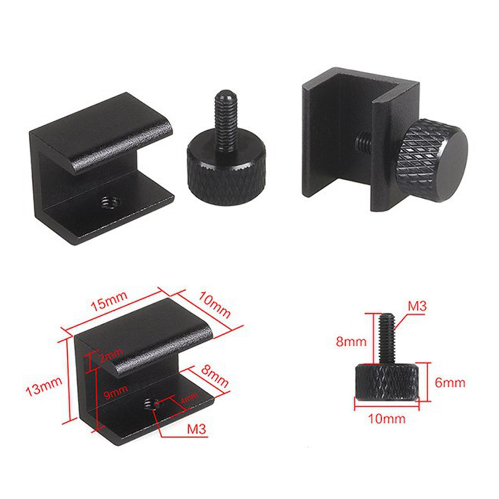 4 Pieces 3D Printer Glass Bed Clips Replace Professional for Most 3D Printer