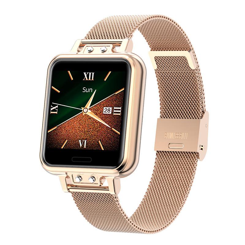 Zl13 Fashion Smart Watch Stainless Steel Heart Rate Blood Pressure Color Screen Smartwatch 7