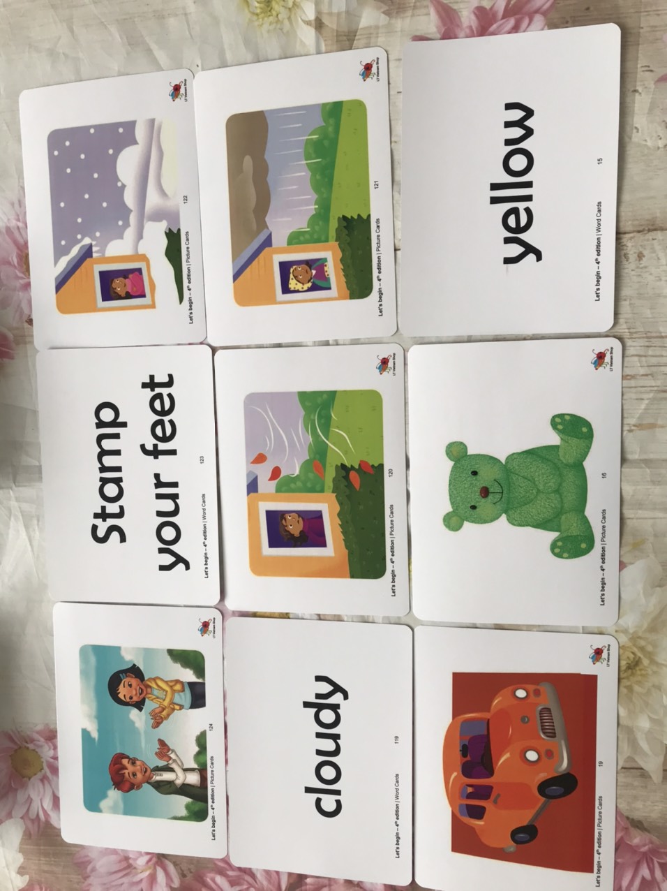 Flashcards  let’s go begin - phiên bản 4th - 161 thẻ siêu đẹp thiết kế hai mặt