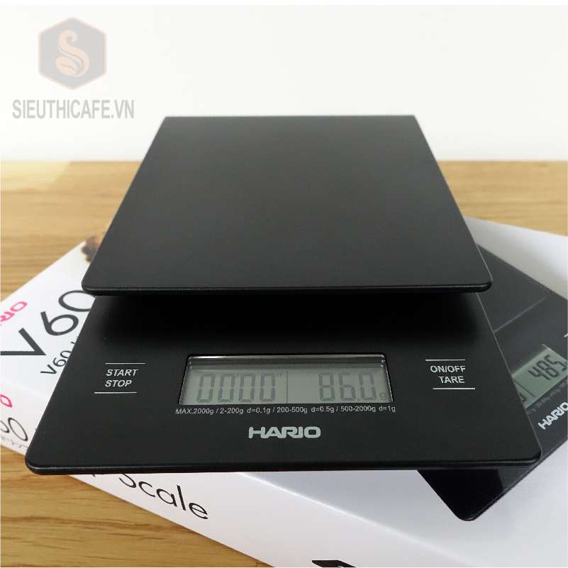 Cân điện tử Hario V60 VSTN - 2000B Digital timer Drip scale mới 2021 [Hàng chính hãng]