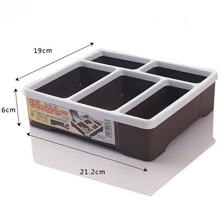 Bộ 2 khay nhựa đựng đồ đa năng - Hàng nội Địa Nhật