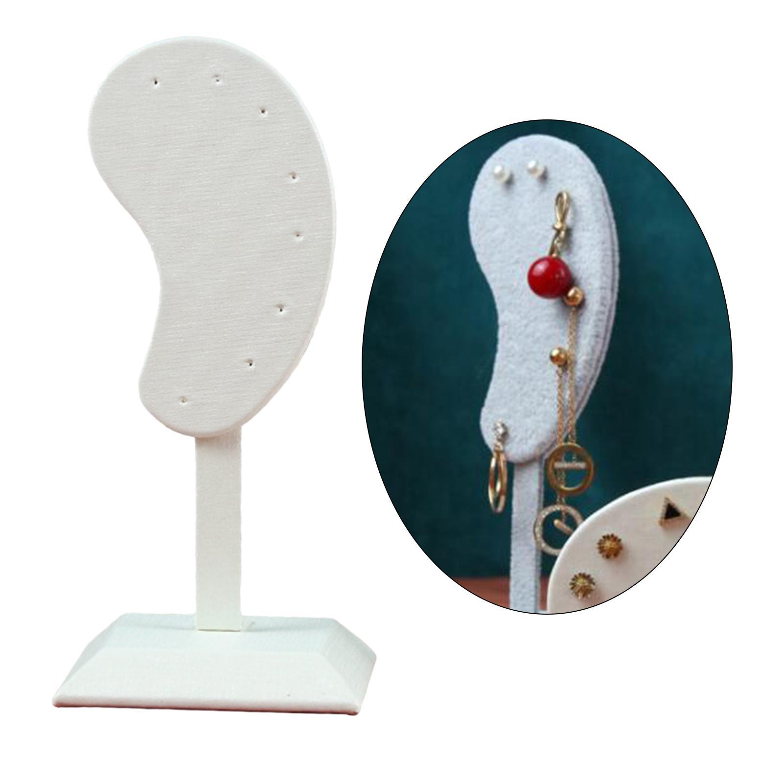 4x Earring Display Stand Muti-purpose Unique Ear-Shape Ear Studs Organizer Holder Bedroom Decor