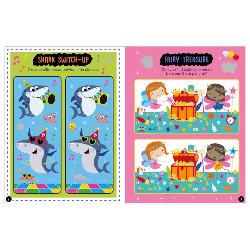 Sách tương tác sticker – Tìm điểm khác nhau - Spot the difference