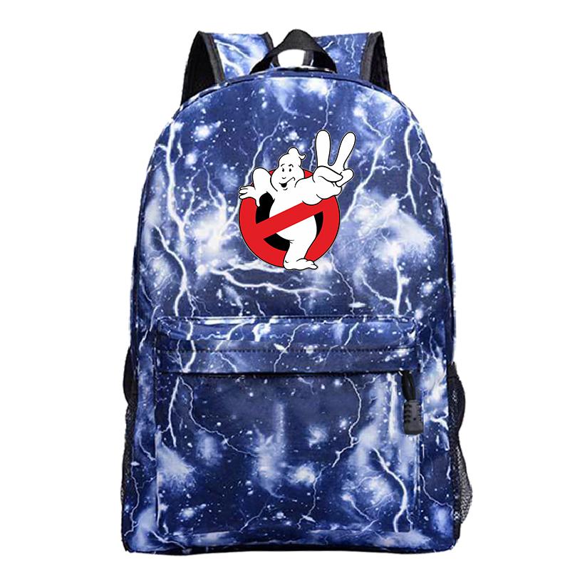 Ma Busters Ba Lô Du Lịch Ba Lô Bagpack Shouler Ba Lô Bé Trai Gái Học Laptop Túi Thanh Thiếu Niên Túi Sách Trẻ Em GhostBusters Ba Lô