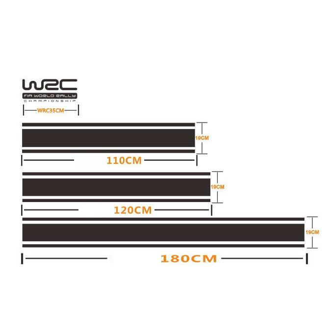 Dải Tem Dán Trang Trí Nóc Xe ô Tô Wrc Ms-317