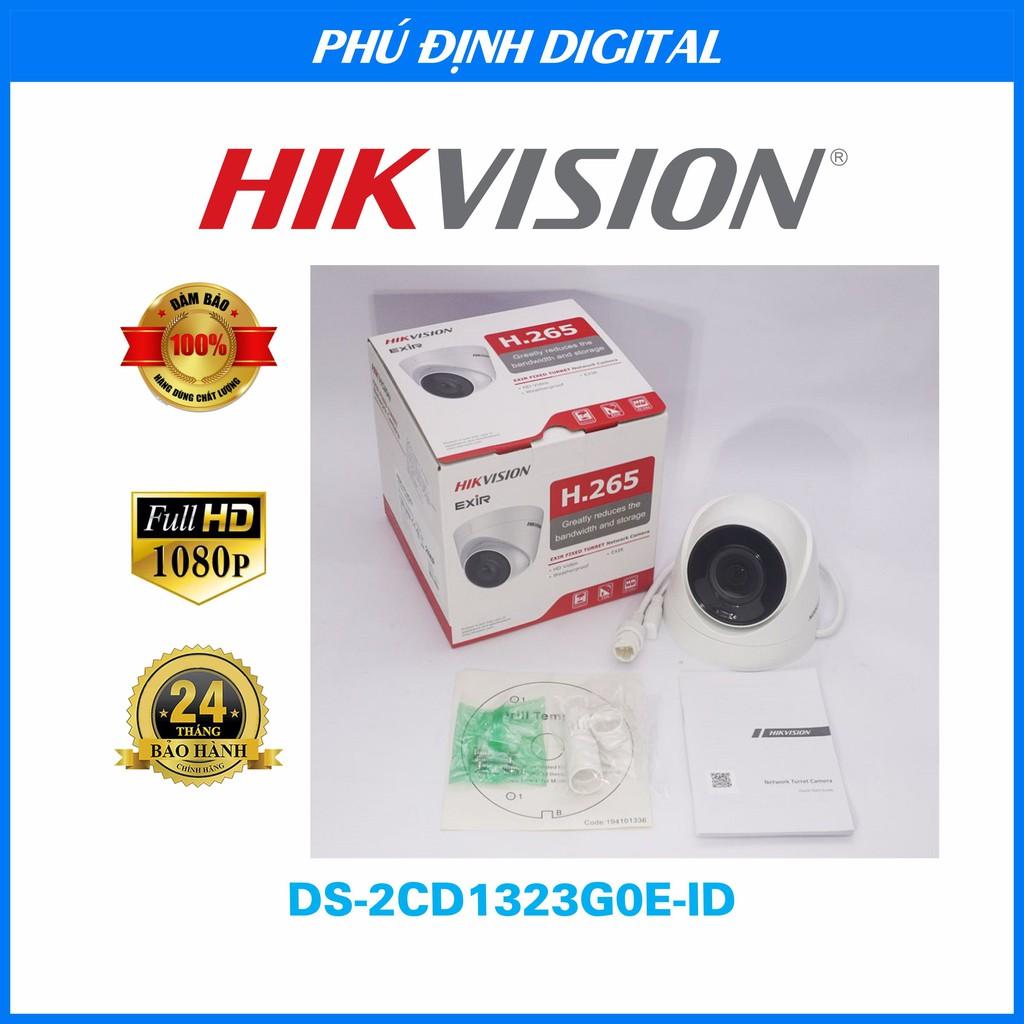 Camera IP dome 2mp Hikvision cảm biến hình ảnh siêu nét - Hàng Chính Hãng