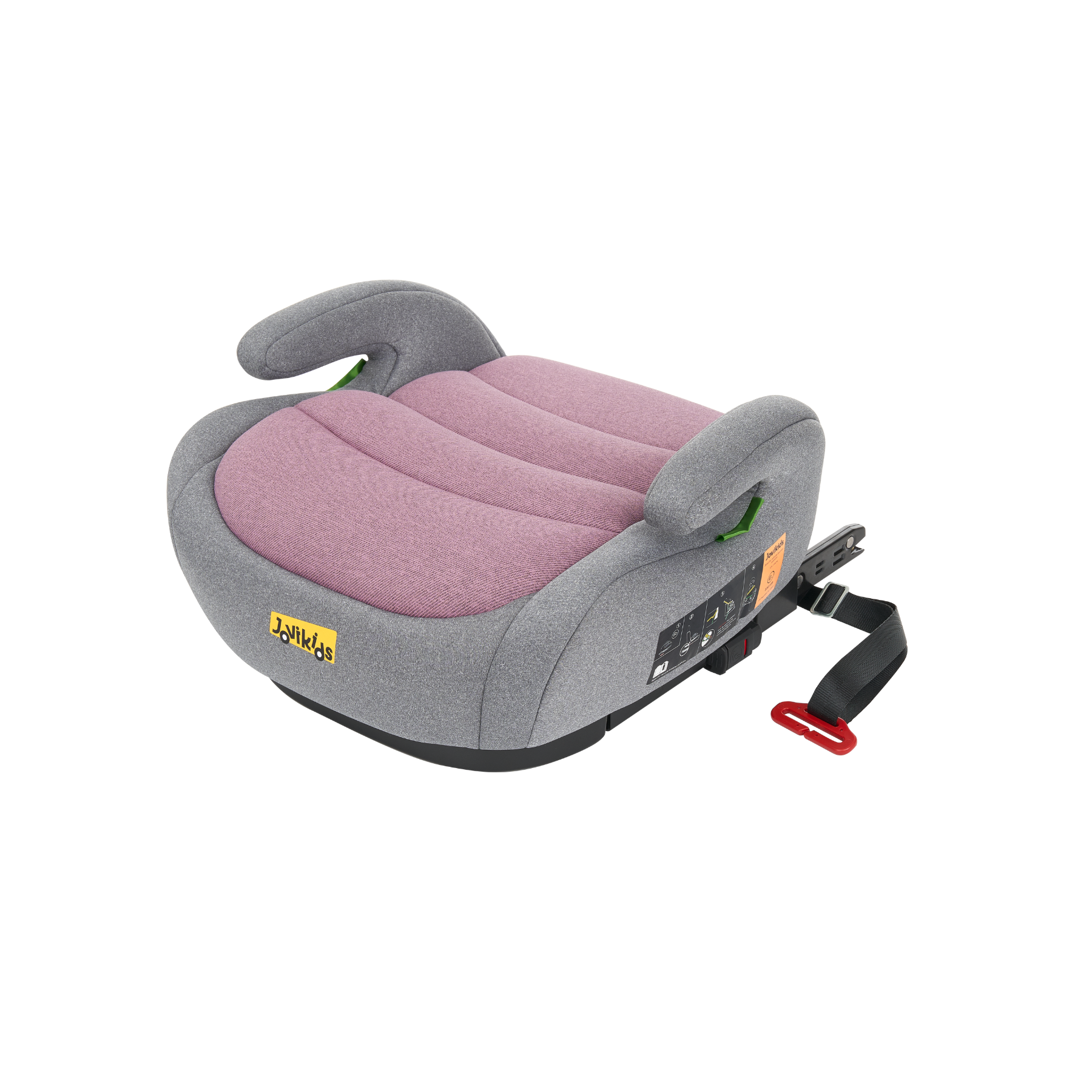 Ghế Ô Tô Booster OHHO - Cho Bé Cao 125 - 150 cm - Jovikids WD020_GREY - Màu Hồng