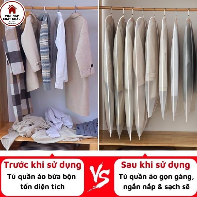 Túi Bọc Quần Áo Treo Tủ Chống Bụi Chống Thấm Đủ Size