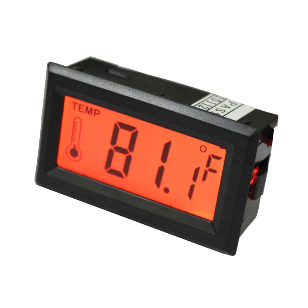 LED LCD Screen Digital Thermometer Temperature Meter Gauge C/F