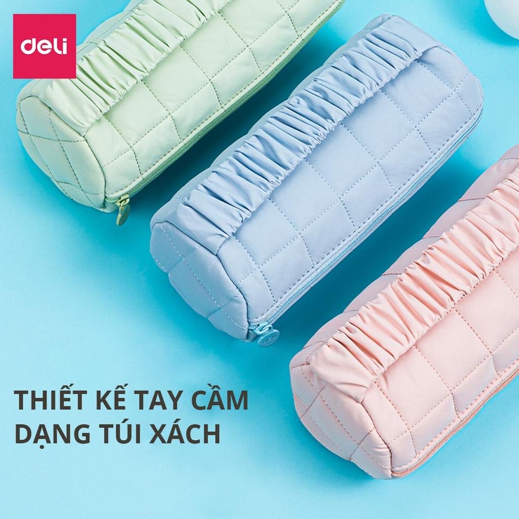 Túi Hộp Đựng Bút Vải Cotton Cute Xinh Xắn Màu Pastel Deli - Phù Hợp Cho Học Sinh Văn Phòng Đựng Đồ Dùng Cá Nhân Mĩ Phẩm Đồ Du Lịch - 67065