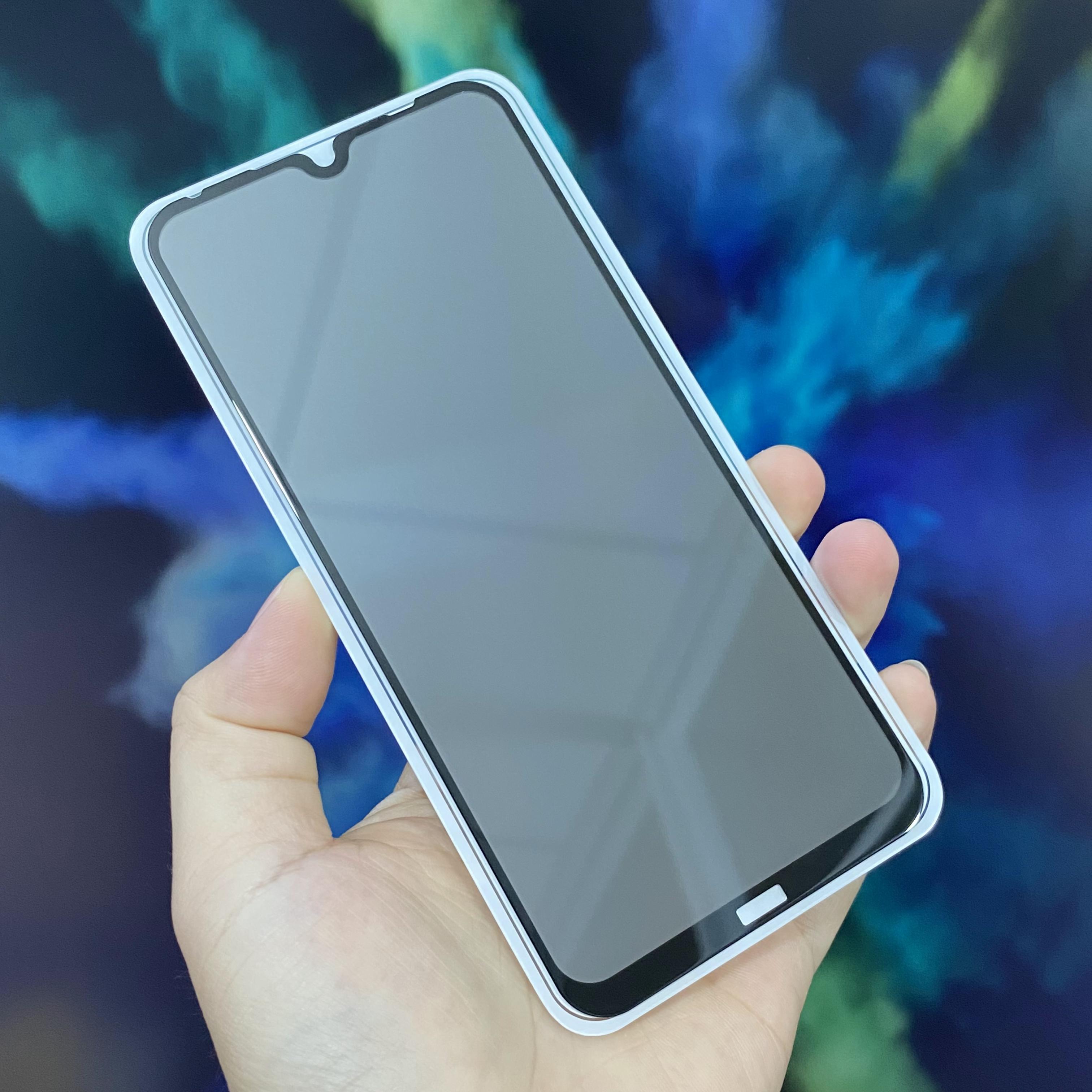 Kính Cường lực cho Xiaomi Redmi Note 8 chống nhìn trộm full viền đen