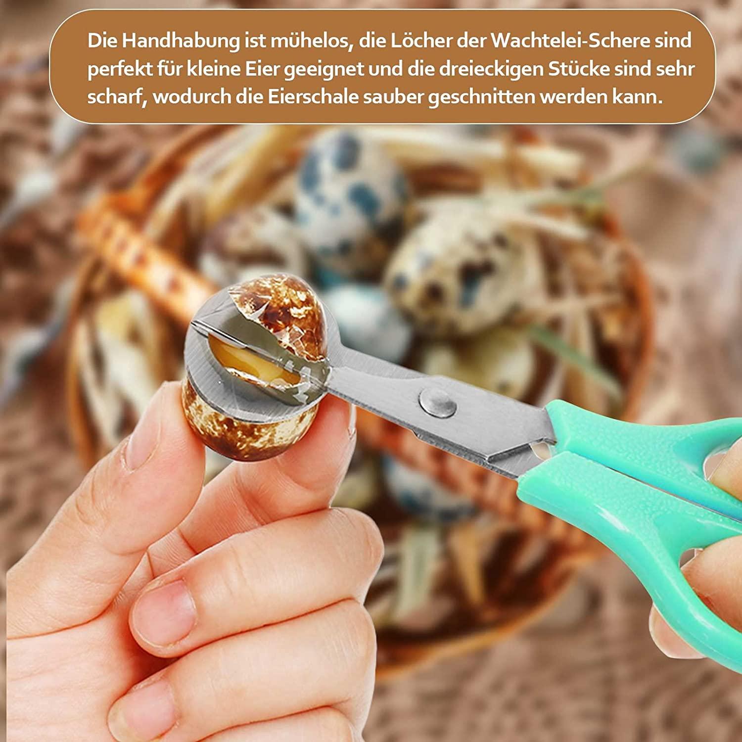 2 miếng kéo trứng chim cút, kéo trứng chim cút bằng thép không gỉ, kéo cút cút, vỏ trứng cắt kéo, dụng cụ mở trứng cho nhà, nhà bếp, nhà hàng