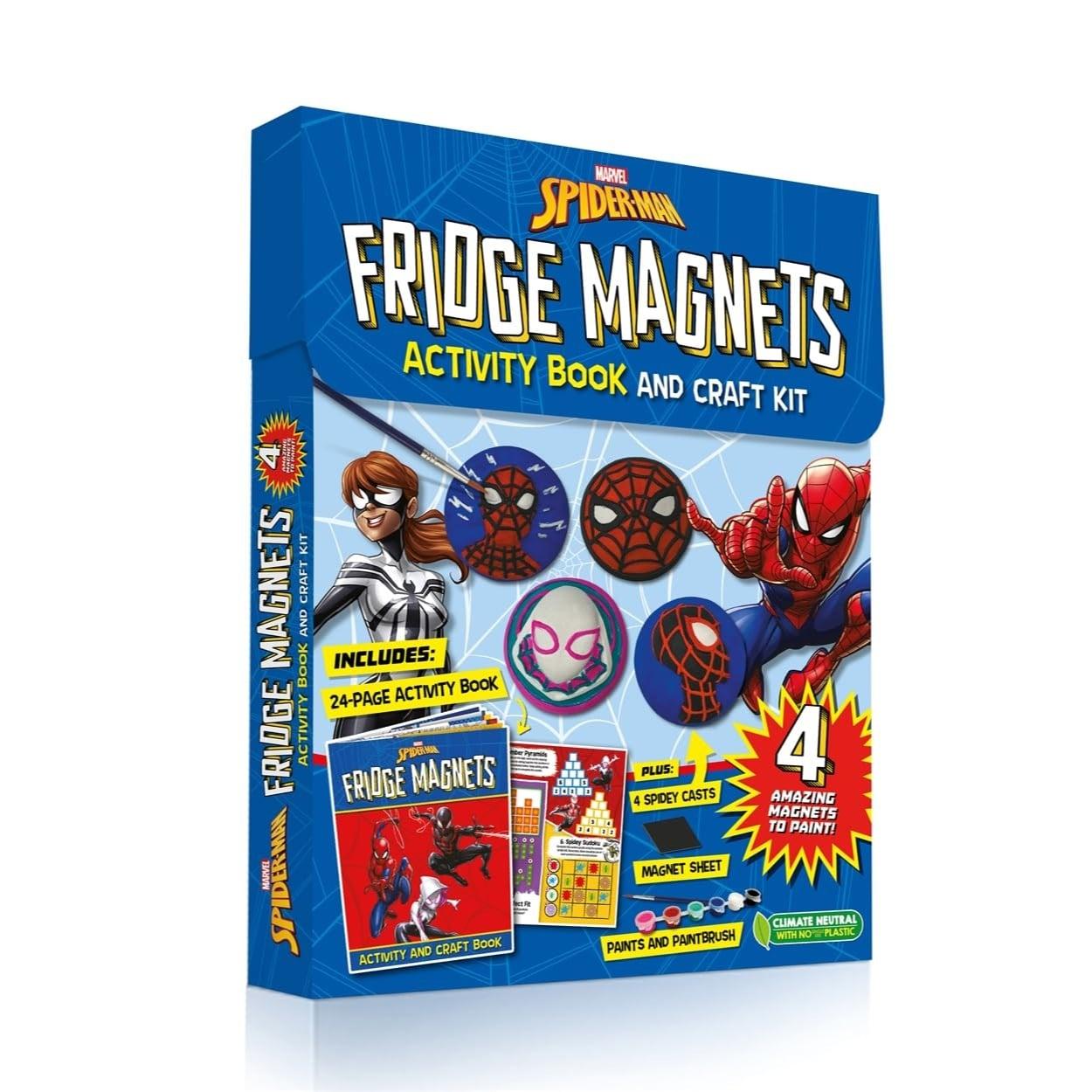 Sách Marvel Spider-Man: Fridge Magnets Activity Book And Craft Kit