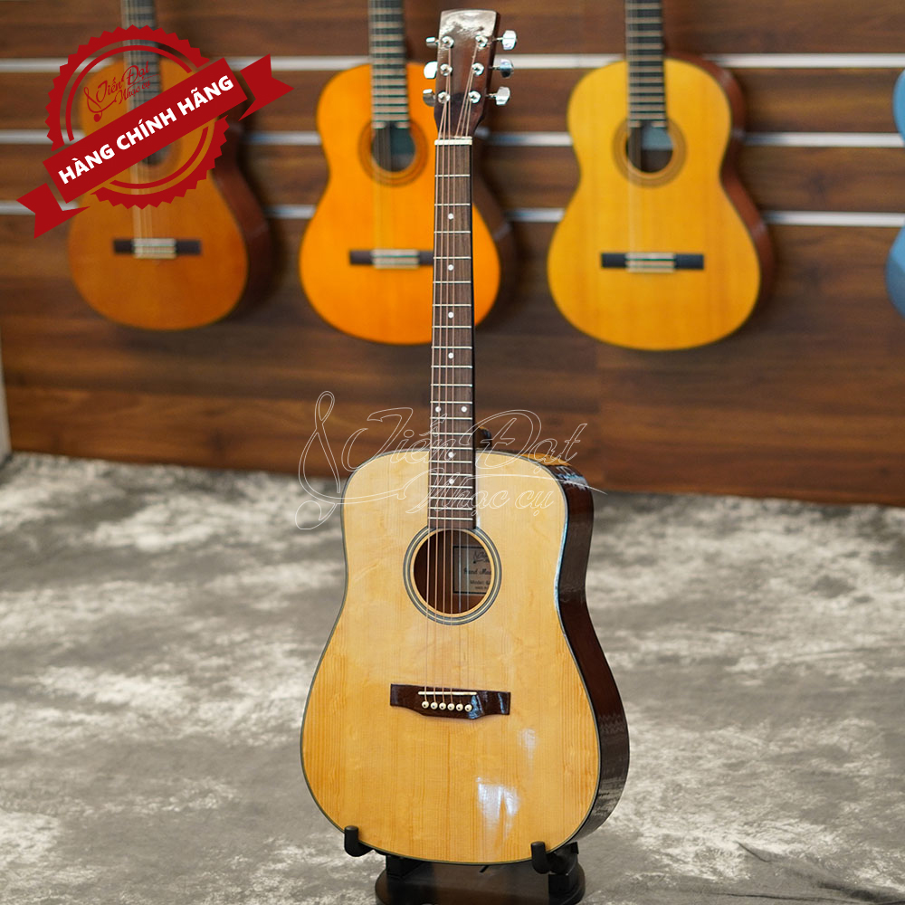 Đàn Guitar Acoustic Việt Nam GA-10EV Mặt Gỗ Thông Nguyên Tấm Cao Cấp