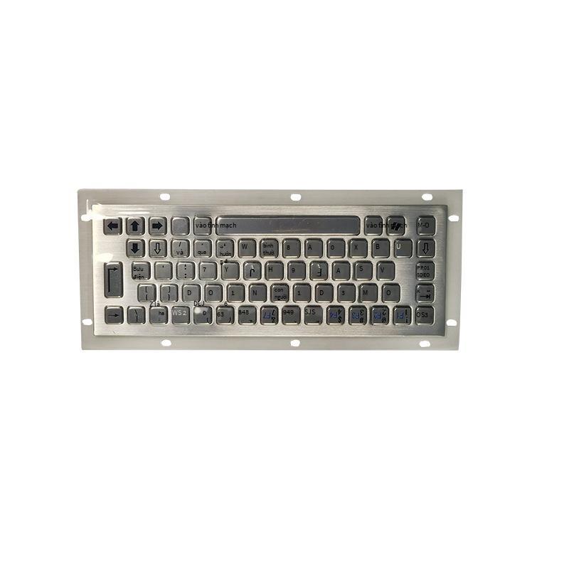 Khuyến mãi DX-65A bàn phím kim loại máy tính công nghiệp bằng thép không gỉ cài đặt nhúng với bàn phím thiết bị đầu cuối tự phục vụ bàn di chuột