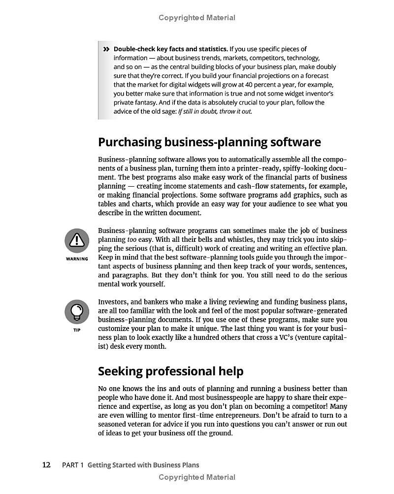 Sách ngoại văn: Business Plans For Dummies 3rd Edition