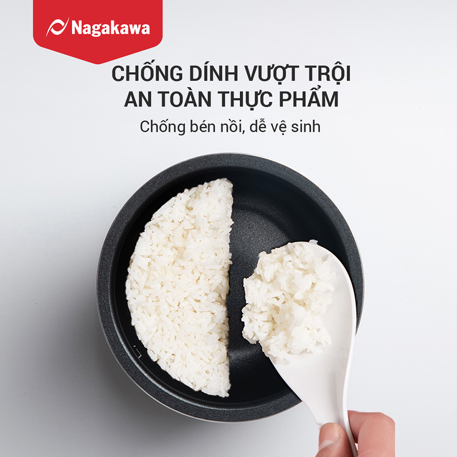 Nồi cơm điện cao tần 1.2L Nagakawa NAG0139 - Hàng chính hãng