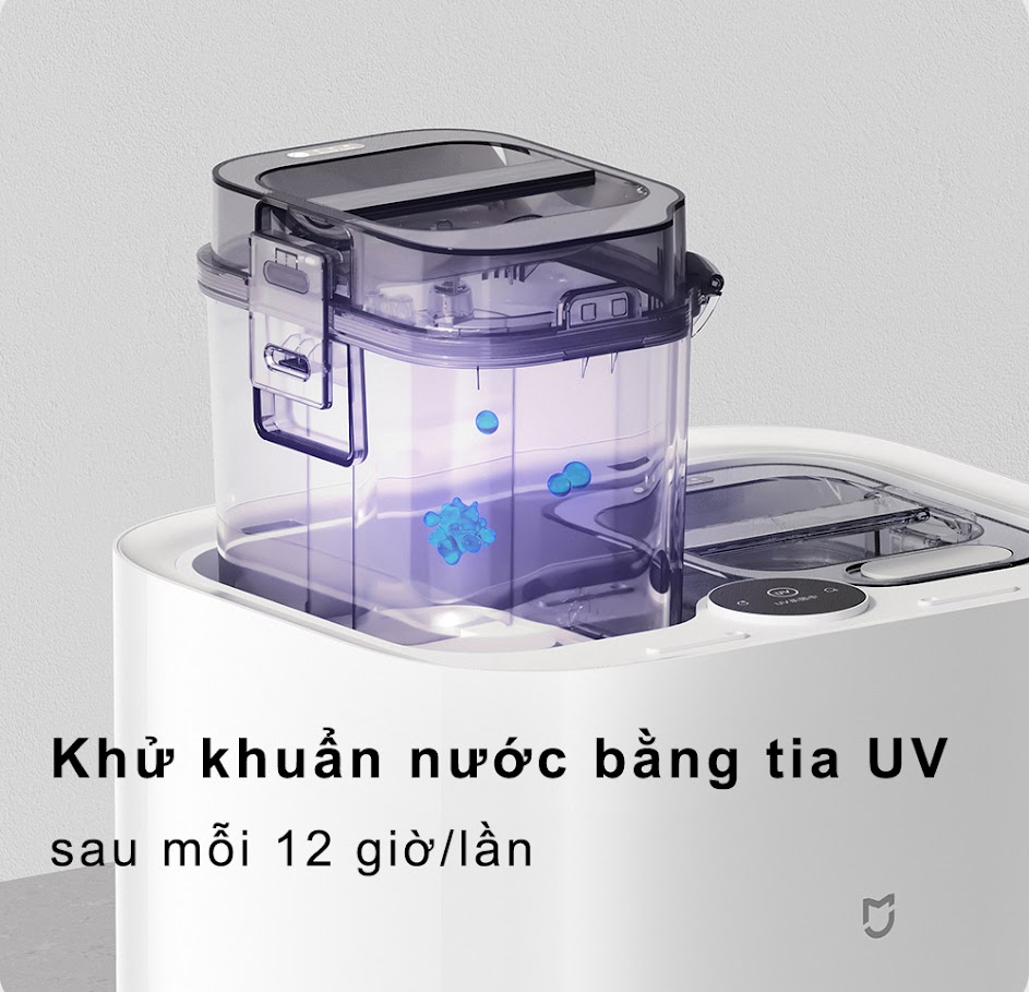 Robot Hút Bụi Lau Nhà Xiaomi Mijia 3C Kết Nối App Mihome Diện Tích Sử Dụng 120m2 Công Suất 45 W - Hàng Nhập Khẩu