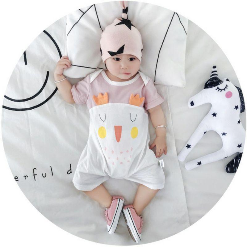 Body cộc tay cho bé chất thun cotton loại 1 co giãn thoải mái và mềm mịn (5kg - 13kg)