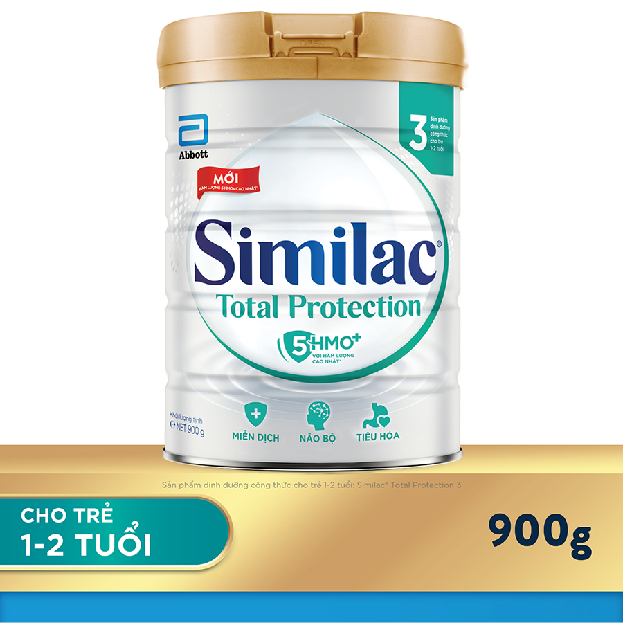 Sữa bột Similac Total Protection 3 cho trẻ 1-2 tuổi 900g