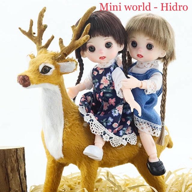 Búp bê Baboliy bjd 16cm Full khớp Ob11 dễ thương