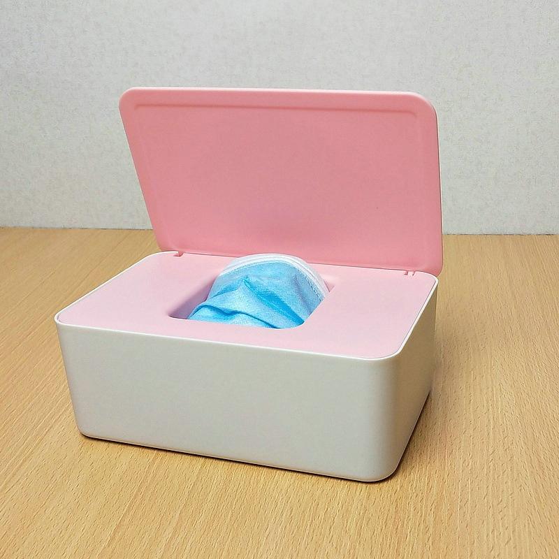 Wet Tissue Box Baby Wipes Paper Storage Box Dispenser Holder Household Plastic Dust-proof With Lid Organizer
