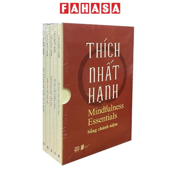 Sách - Boxset Thích Nhất Hạnh - Mindfullness Essentials - Sống Chánh Niệm (Hộp 5 Cuốn)