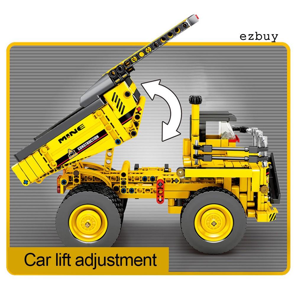 Đồ Chơi Lắp Ráp Xe Tải Công Trường Diy Cho Bé