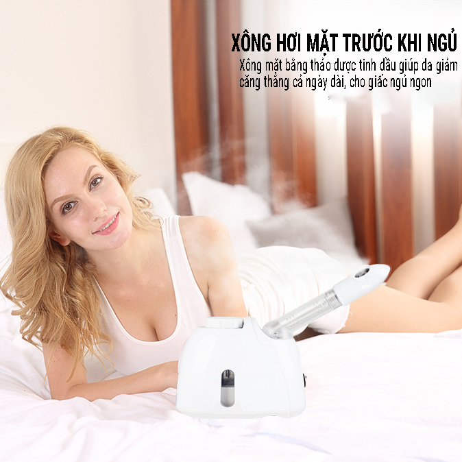 Máy Xông Hơi Mặt K33S, Xông Mặt Mũi Họng Thảo Dược, Tinh Dầu Mini Tại Nhà