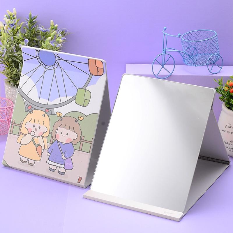 Gương Trang Điểm Để Bàn Tràn Viền Gấp Gọn Duashop