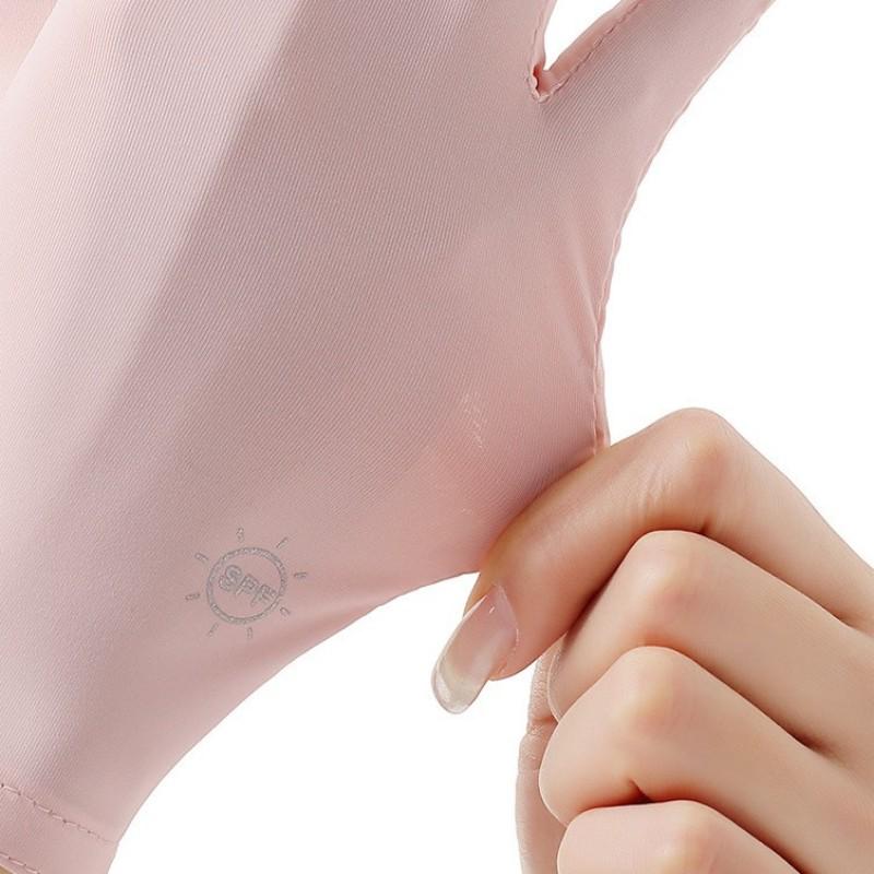 Chống trượt chống tia UV Găng tay chống nắng Găng tay lái xe chống tia UV Màn hình cảm ứng Câu cá Đi xe đạp Mỏng Phong cách Găng tay chống nắng Color: Lavender