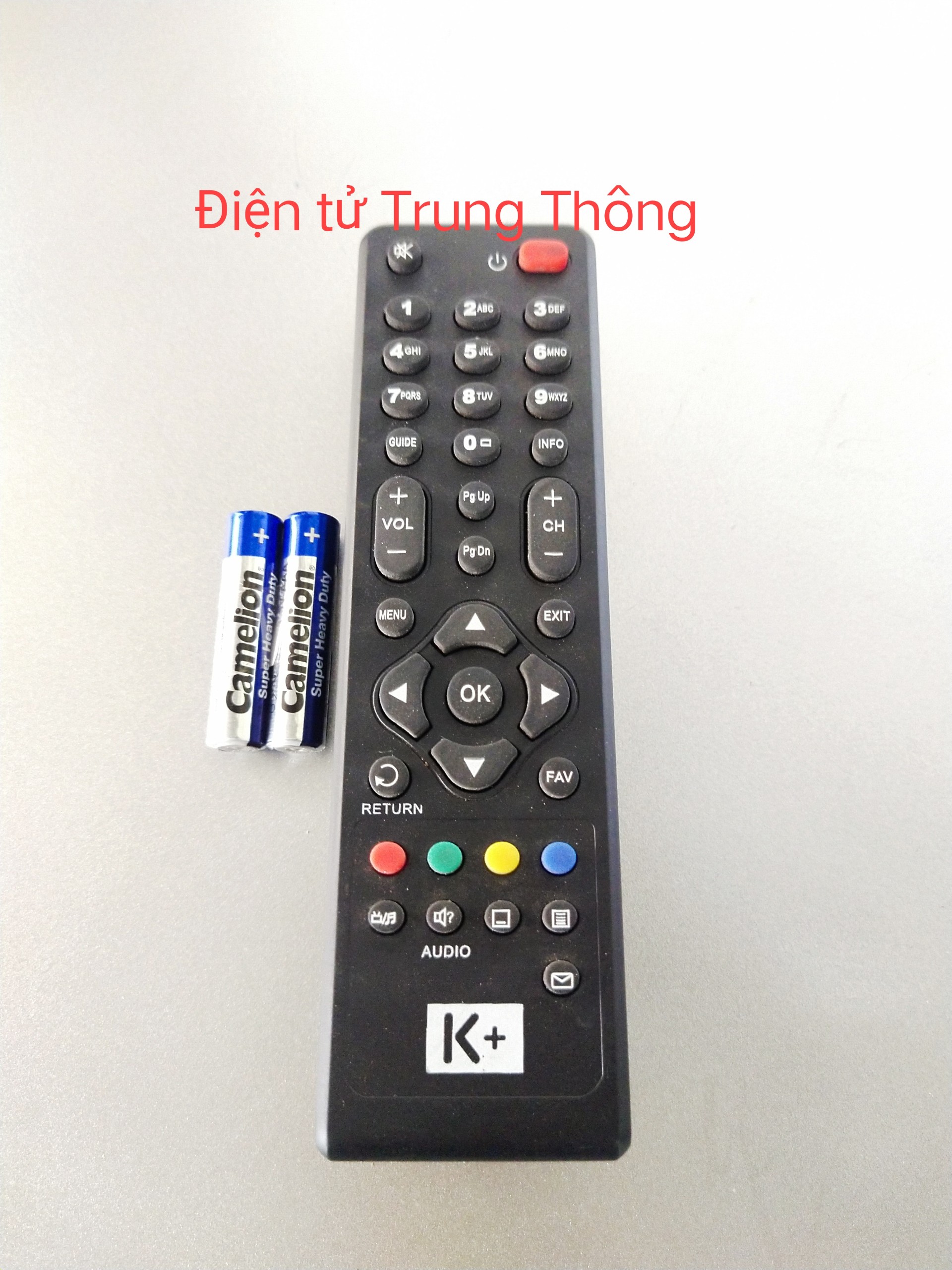 REMOTE ĐIỀU KHIỂN DÙNG CHO ĐẦU THU K+ (KÈM PIN AAA)