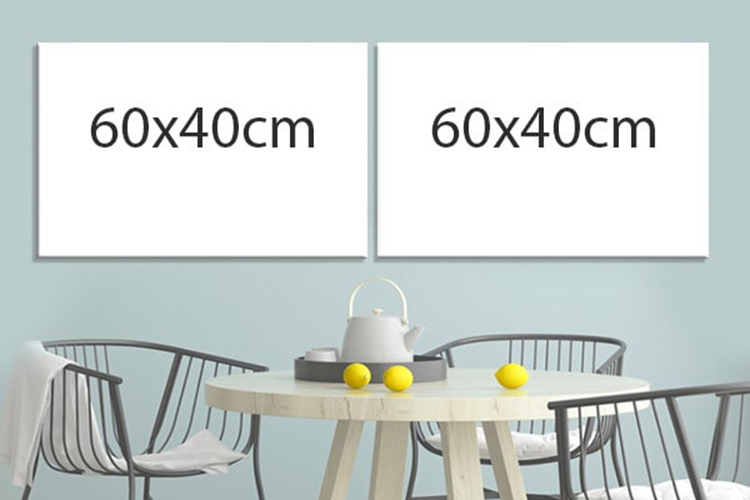 Bộ 2 Tranh Trang Trí Chuột Hamster Và Hoa Cúc - W359