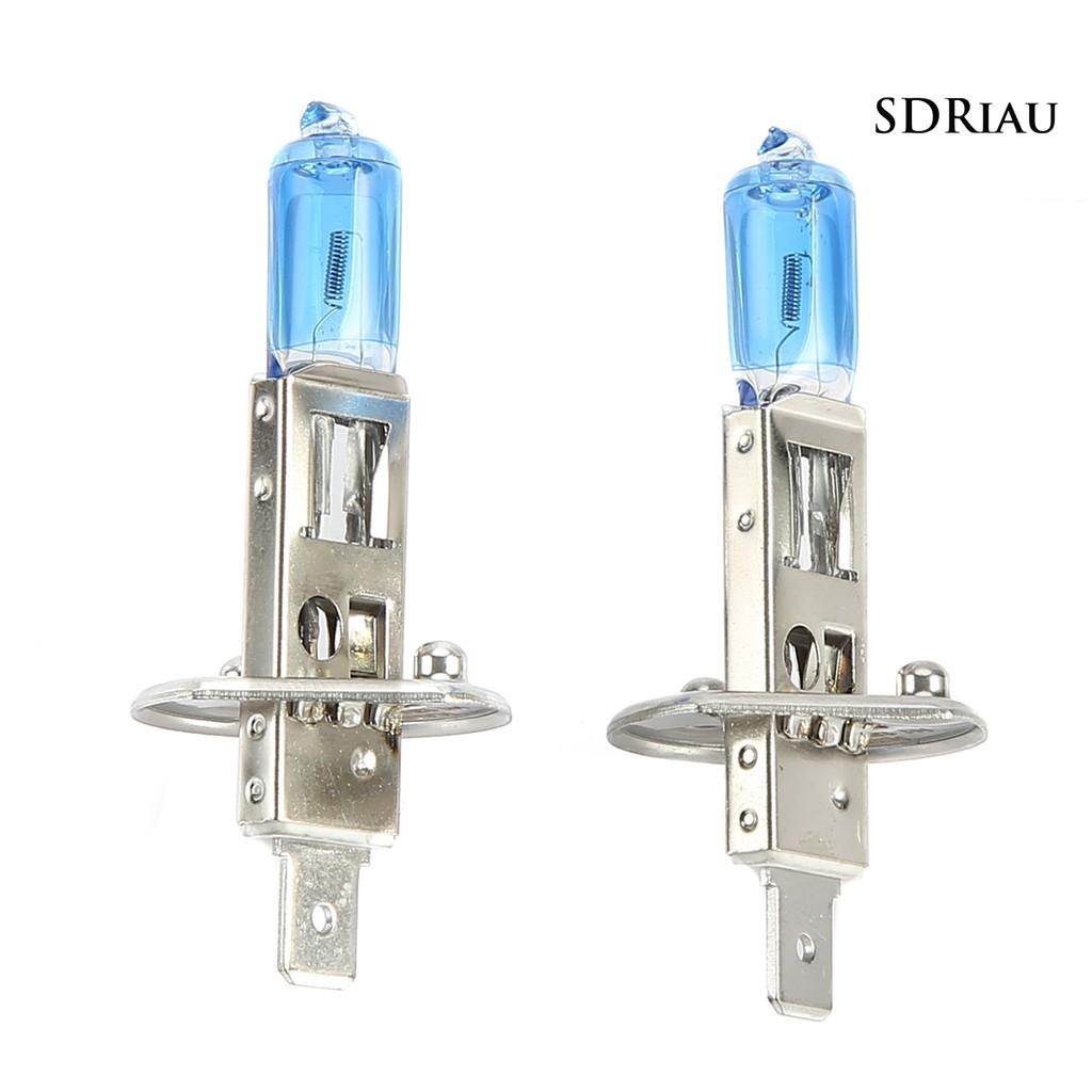 2 Bóng Đèn Halogen Siêu Sáng H1 12v 100w 6000k Cho Xe Hơi Xe Tải