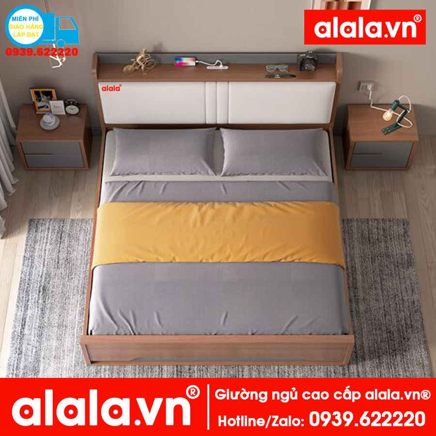 Giường ngủ ALALA 1m2 x 2m cao cấp
