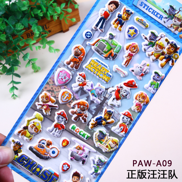 Sticker 3D biệt đội Paw Patrol dễ thương