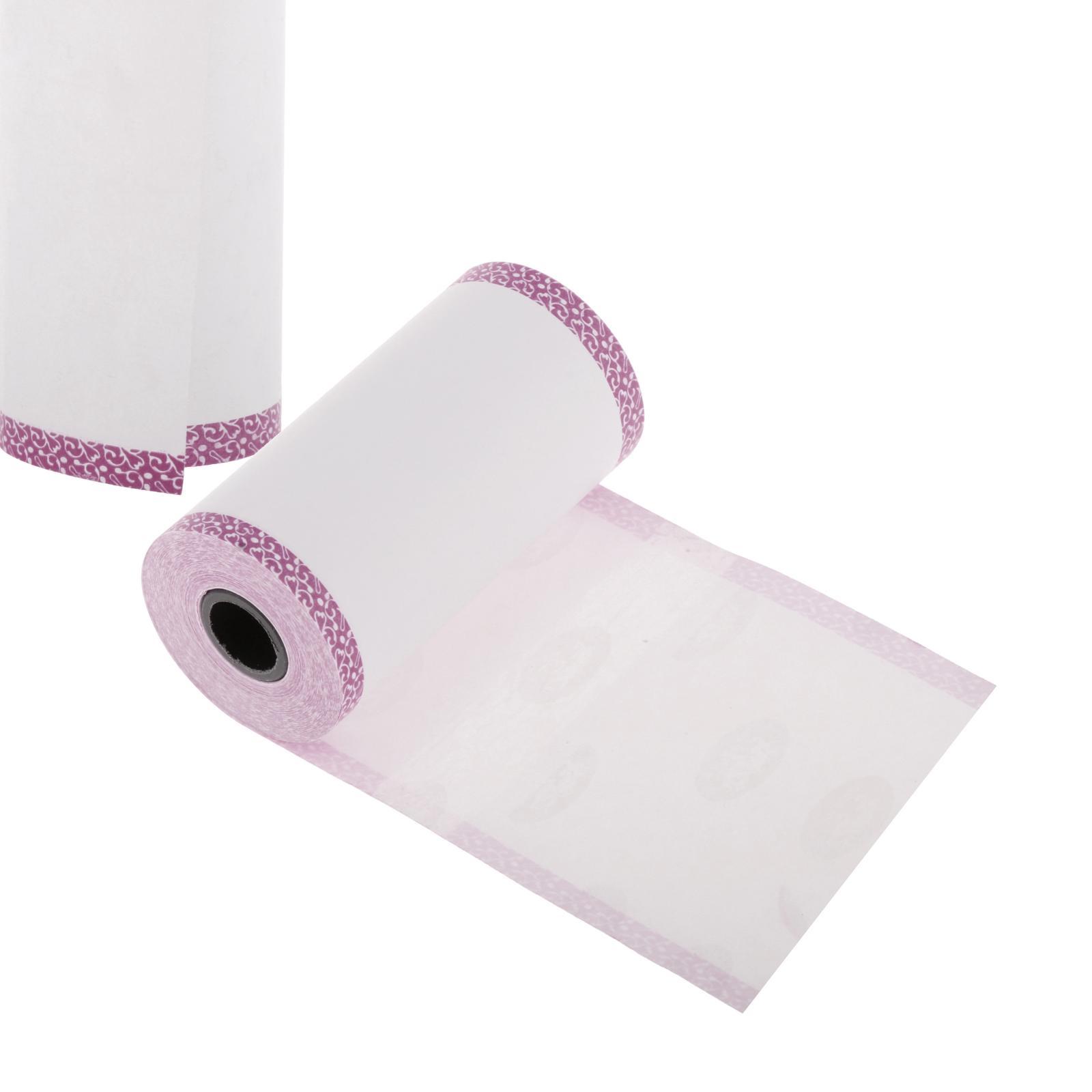 3x Thermal Printing Paper, Mini Thermal Printer of Photo Note Receipt, Color Edge Thermal Paper Portable 57x30mm without Adhesive, 3 Colors to Choose