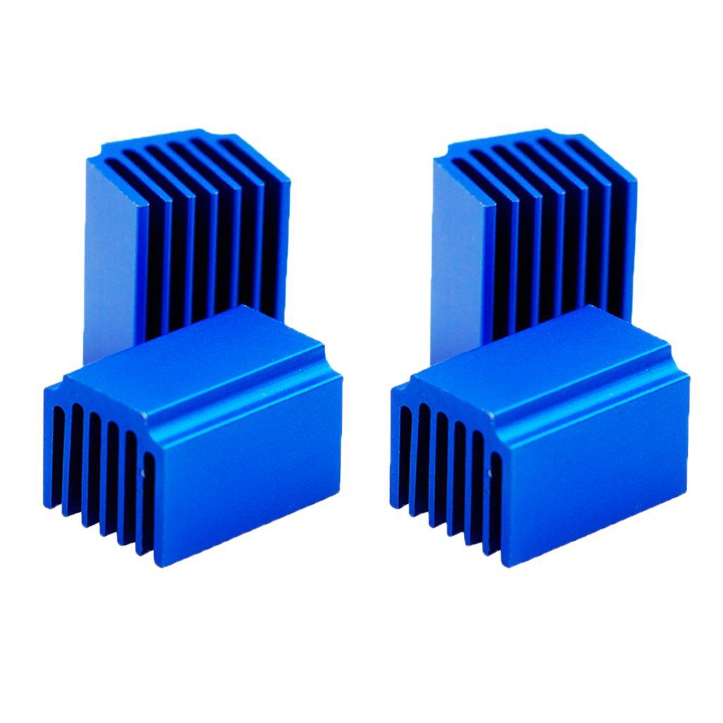 4Pcs 3D Printer Parts TMC2100 Stepper Motor Driver Heat Sinks Cooling Block