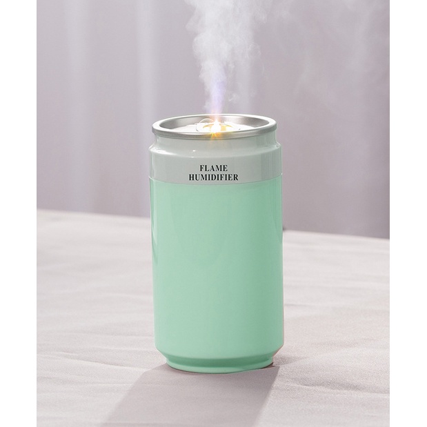 Máy phun sương Mini làm mát tạo độ ẩm FLame - Máy xông tinh dầu có Đèn LED đổi mầu dùng trong Ô tô và văn phòng